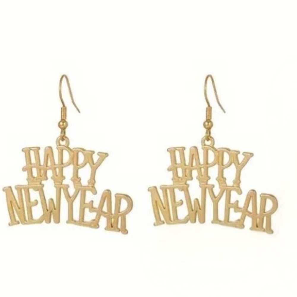 Happy New Year Earrings NEW